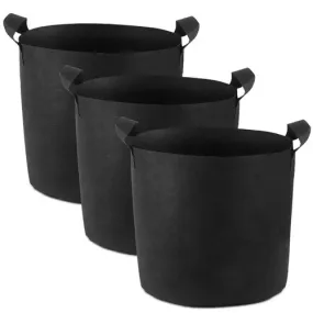 3-Pack: Planter Bags Breathable Planting Fabric Pots with Harvest Window