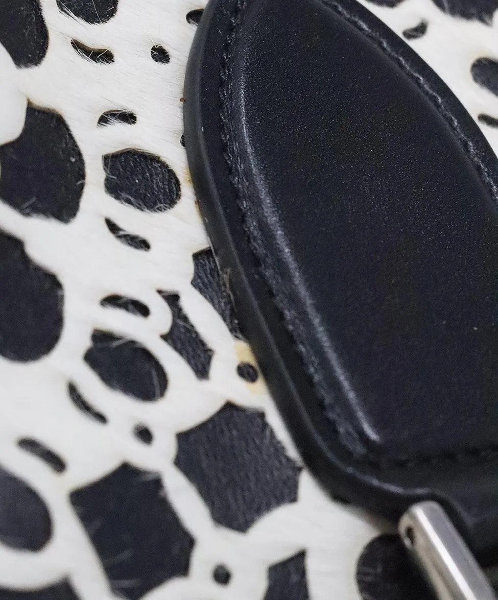 Alexander McQueen B&W Cutwork Satchel