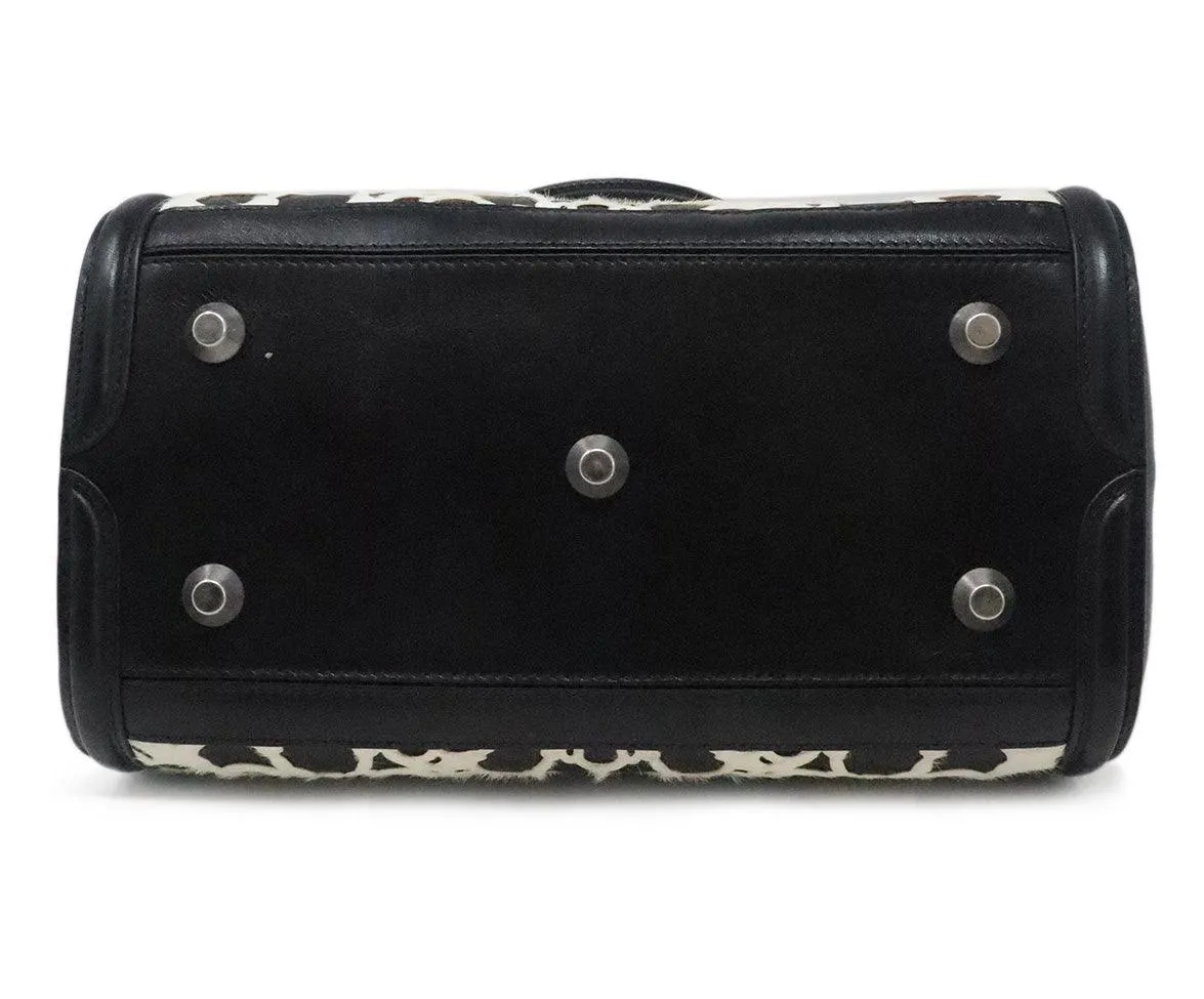 Alexander McQueen B&W Cutwork Satchel
