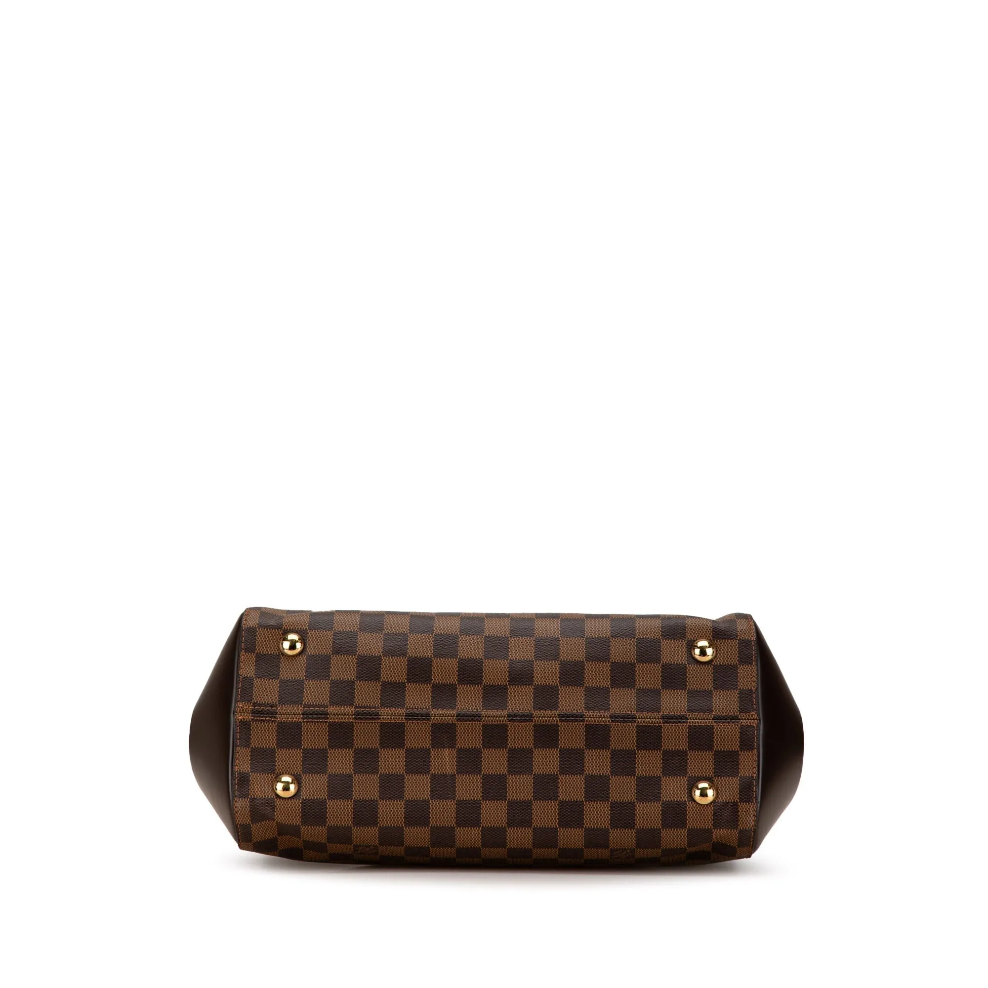 Brown Louis Vuitton Damier Ebene Rivoli MM Satchel
