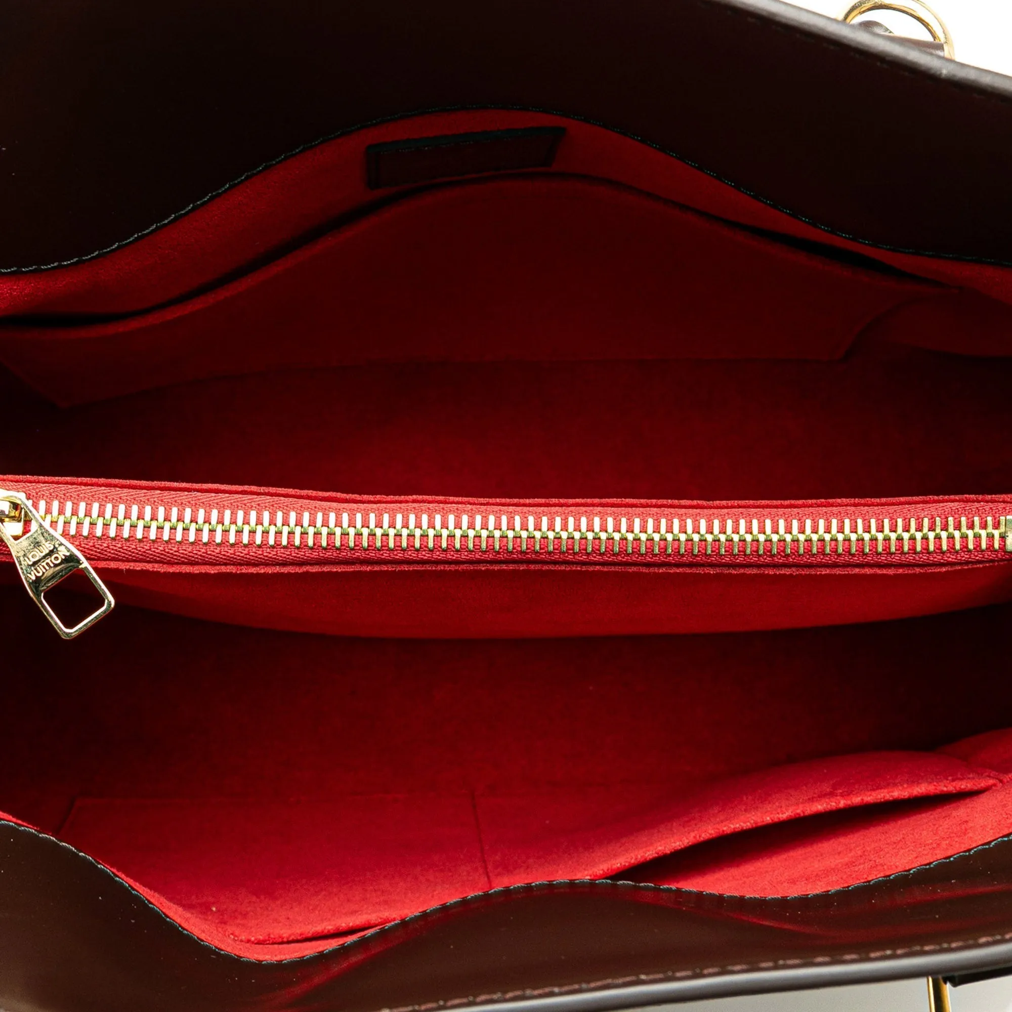 Brown Louis Vuitton Damier Ebene Rivoli MM Satchel