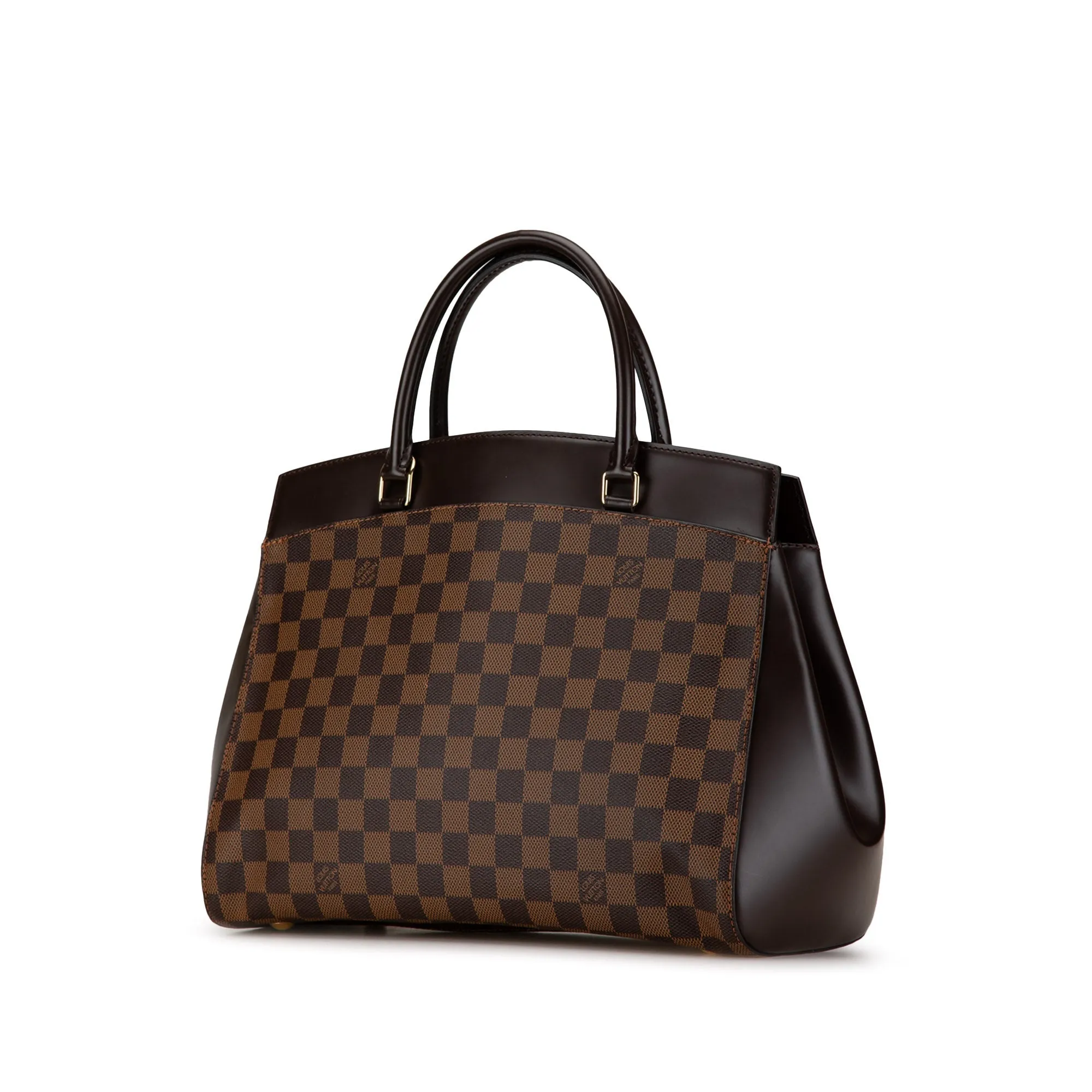 Brown Louis Vuitton Damier Ebene Rivoli MM Satchel