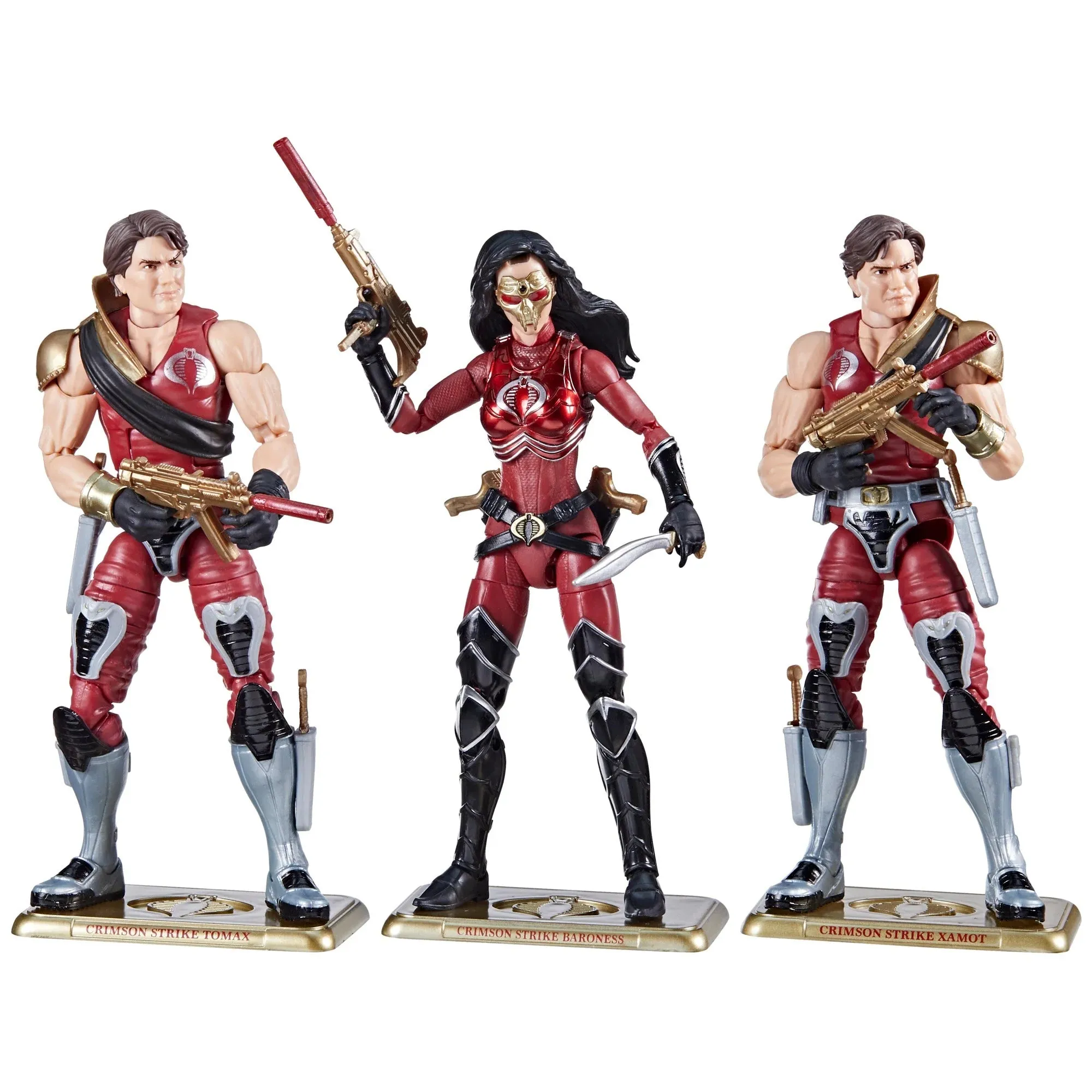 Hasbro G.I. Joe Classified Series #82 Crimson Strike Team Baroness, Tomax, & Xamot Action Figure