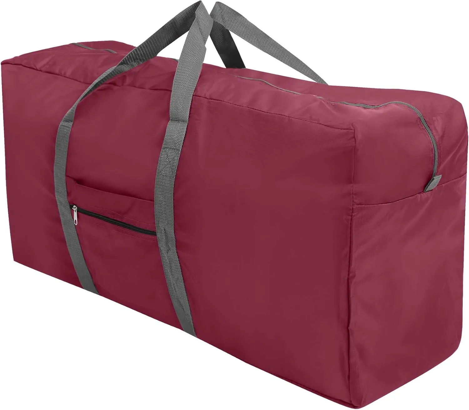 REDCAMP 100L Extra Large Duffle Bag, Water Repellency Lightweight Foldable Duffel Bag for Outdoor Camping, Black/Blue/Wine Red, wine red,100L, Red