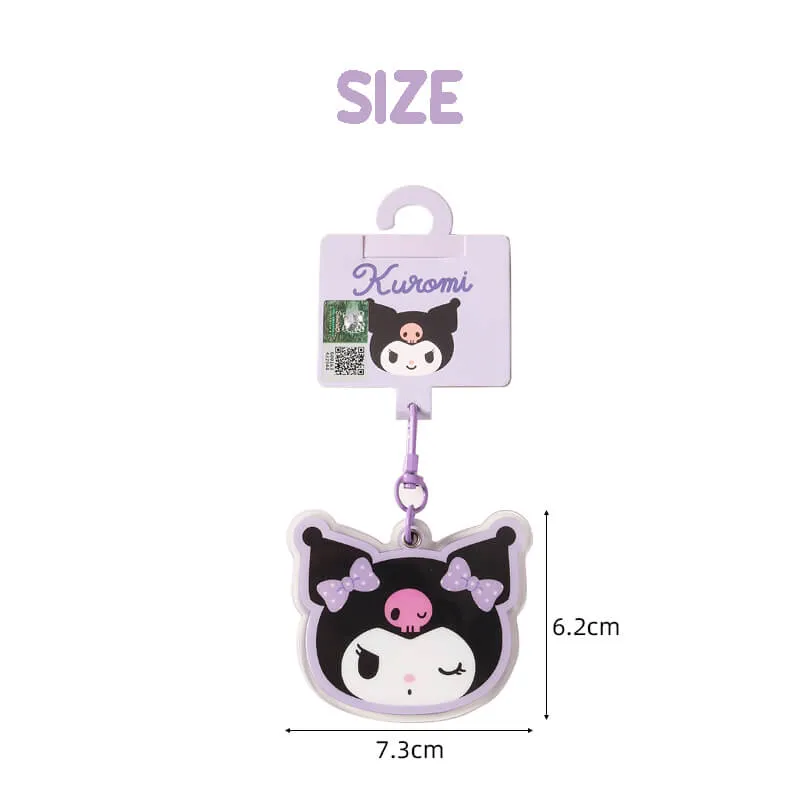 Sanrio Rotating Slide Pocket Mirror Keychain