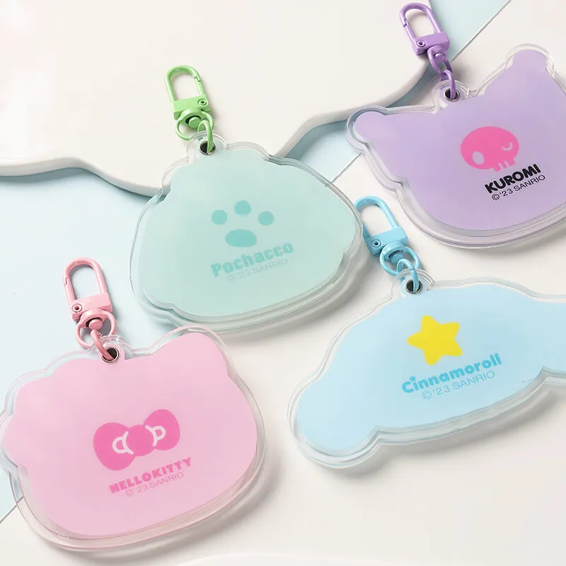 Sanrio Rotating Slide Pocket Mirror Keychain