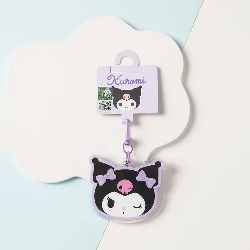 Sanrio Rotating Slide Pocket Mirror Keychain