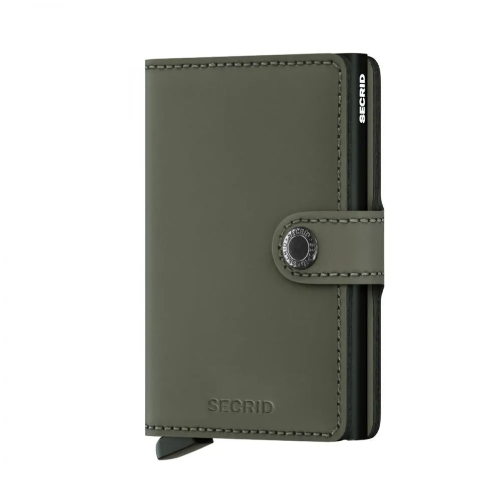 Secrid: Miniwallet Green Matte Leather