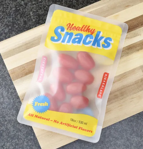Set of 3 Reusable Snack Zipper Bags