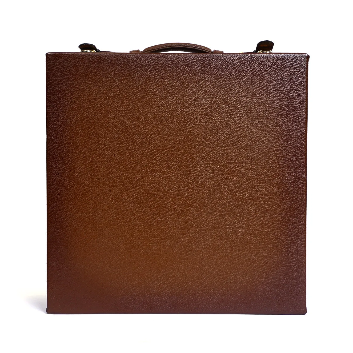 Tan Saffiano Leather Shoe Box