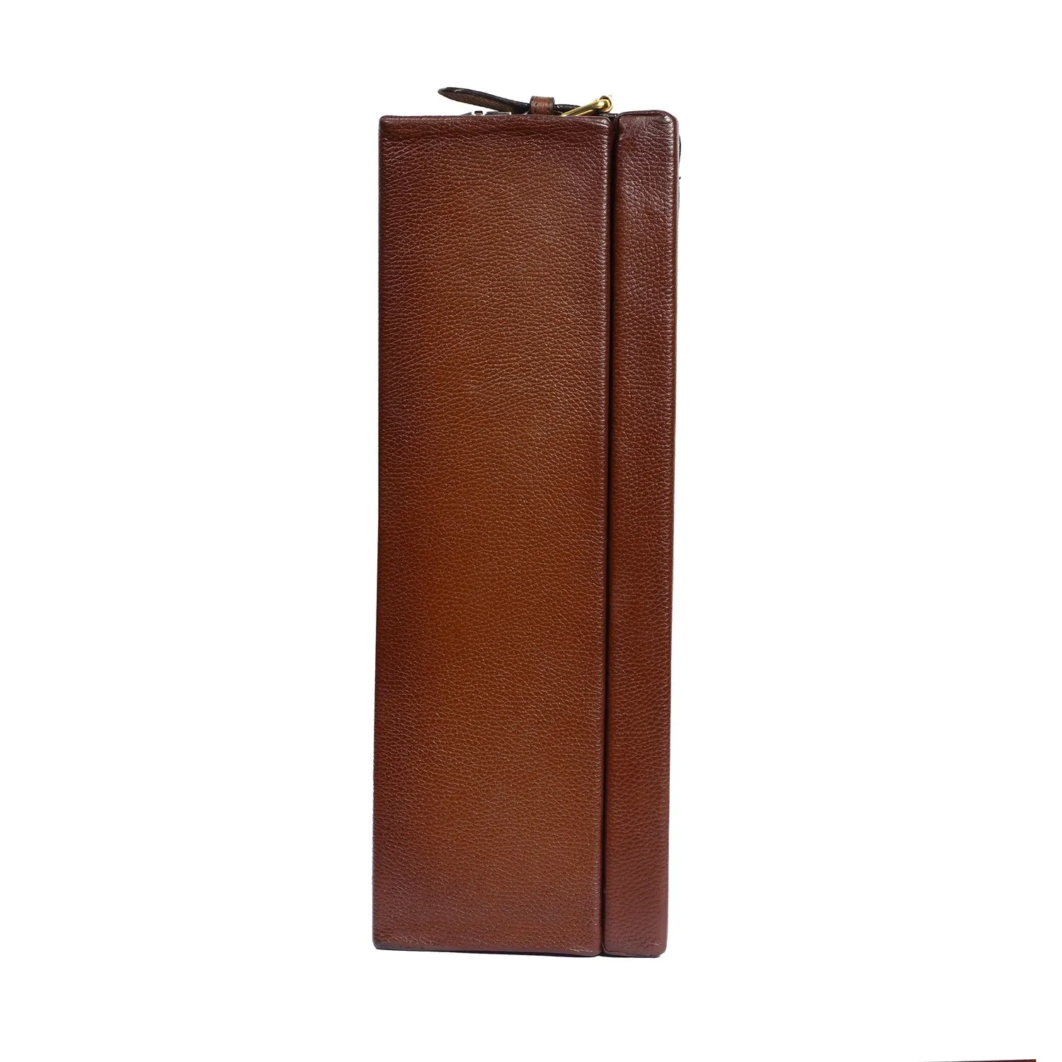 Tan Saffiano Leather Shoe Box