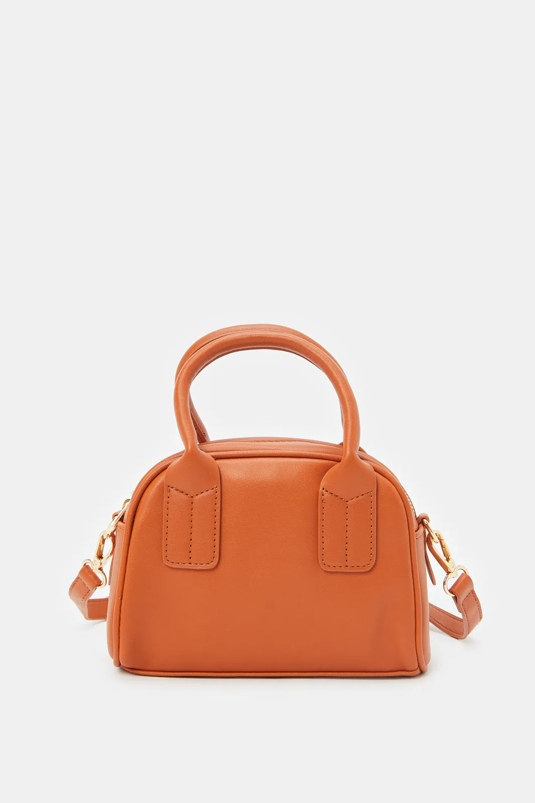 Women Tan Embellished Cross Body Bag